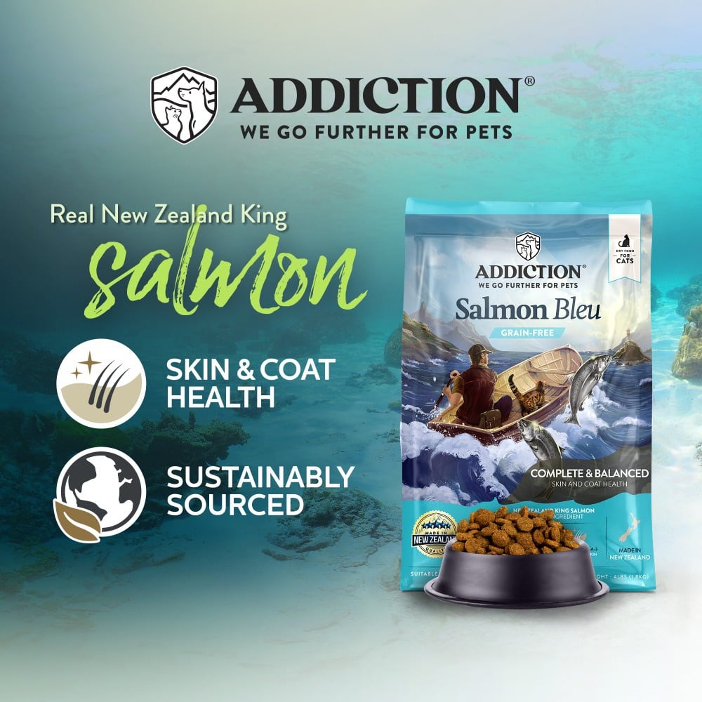 Addiction: Grain Free Salmon Bleu (Cat)