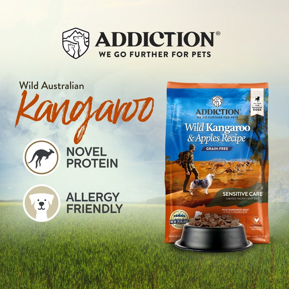 Addiction: Grain Free Wild Kangaroo & Apples (Dog)