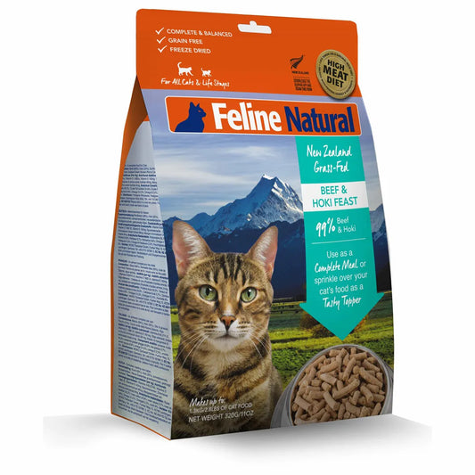 Feline Natural: Beef & Hoki Feast Grain-Free (Freeze Dried)