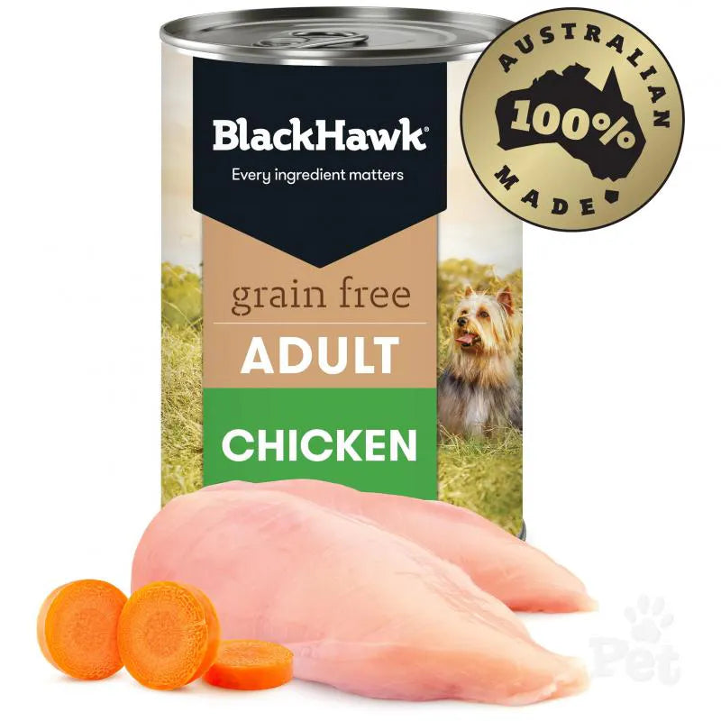 BlackHawk: Dog Grain Free Chicken Can 400g