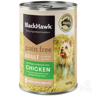 BlackHawk: Dog Grain Free Chicken Can 400g