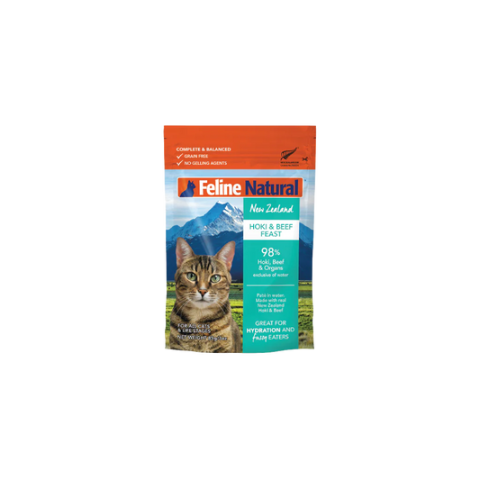 Feline Natural: Hoki & Beef Grain-Free (Pouch)