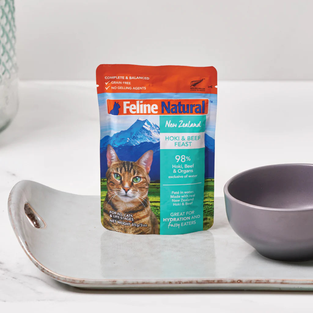 Feline Natural: Hoki & Beef Grain-Free (Pouch)