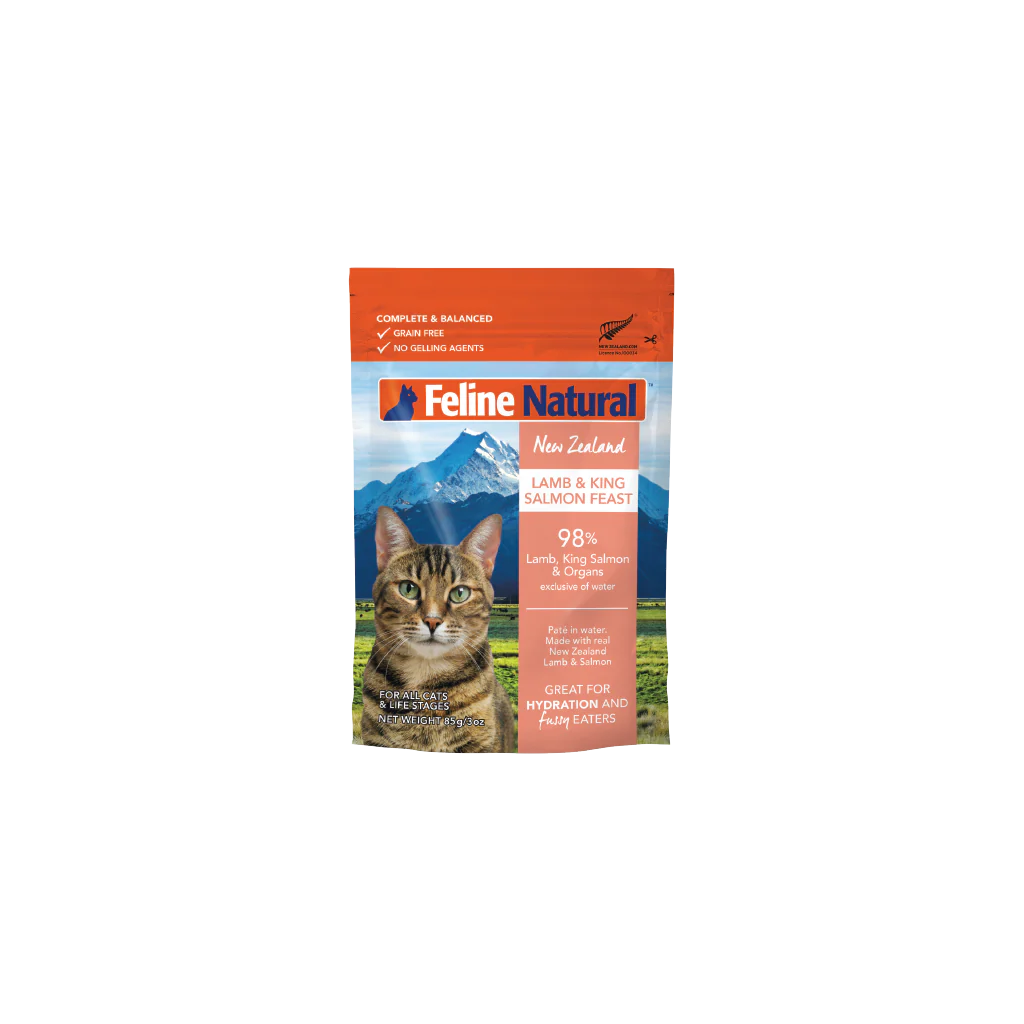 Feline Natural Pouch: Lamb & Salmon Pouch - 85g