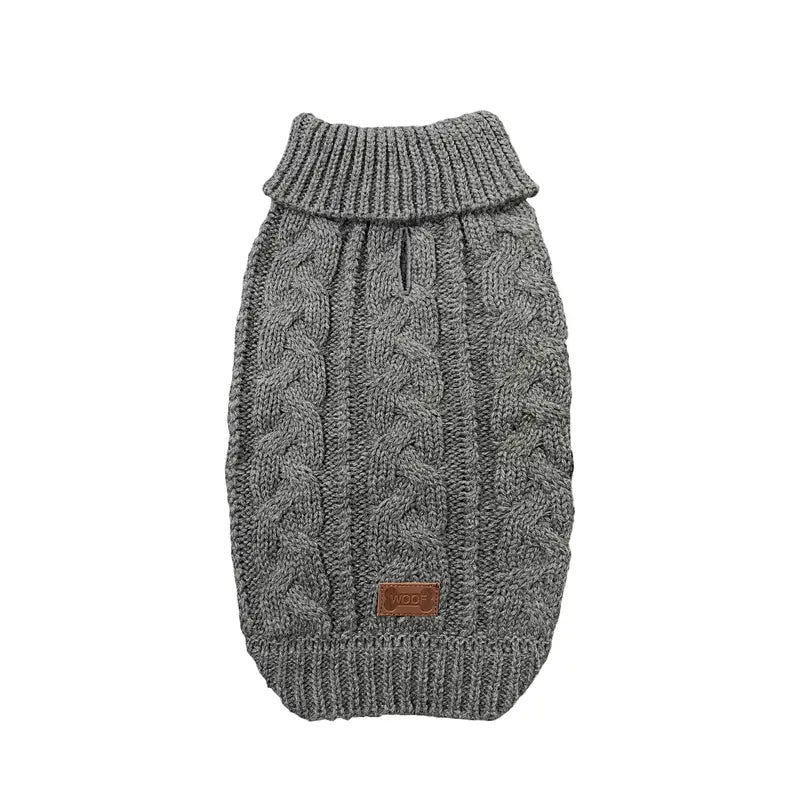 WOOF Knit Sweater - Grey