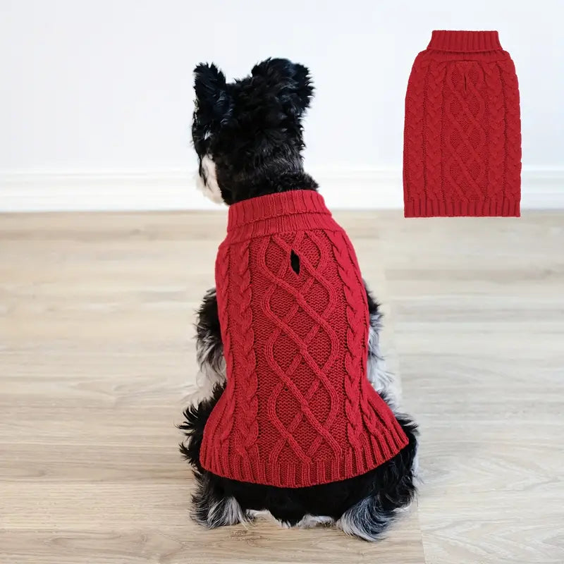 Cosy Knit Sweater - Red
