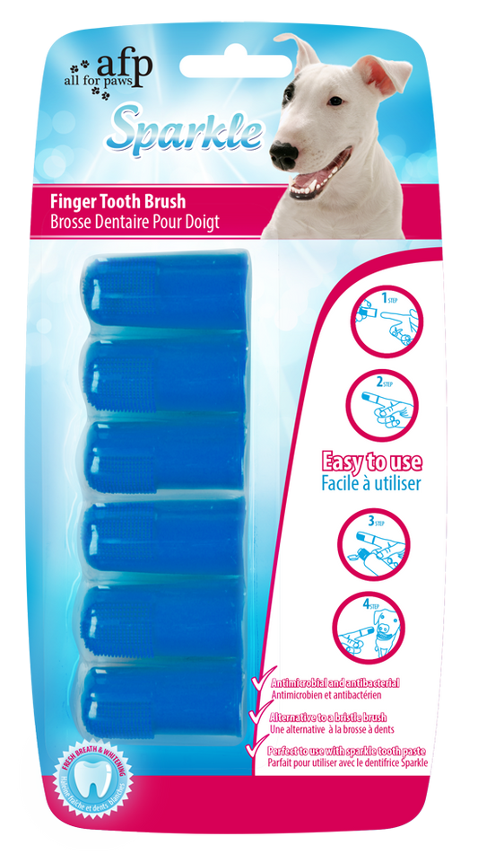 AFP: Sparkle - Finger Toothbrushes 6pk