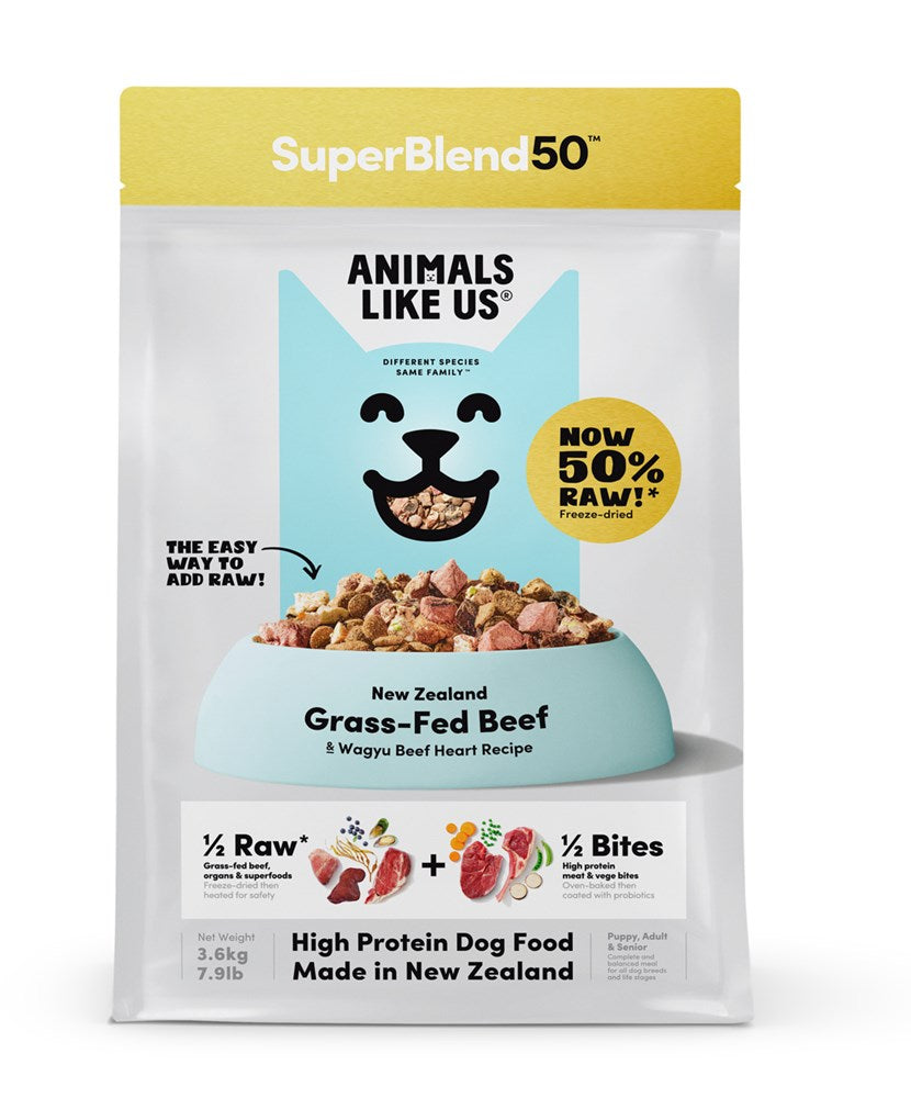 Animals Like Us: DOG SuperBlend 50 Beef & Wagyu Heart