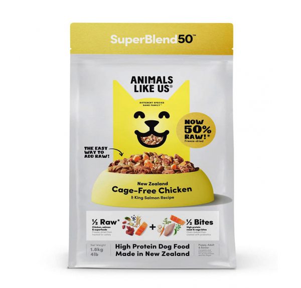 Animals Like Us: DOG SuperBlend 50 Chicken & King Salmon
