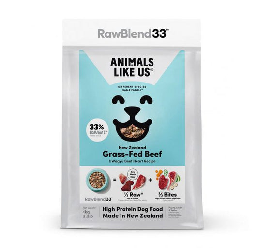 Animals Like Us: DOG Raw Blend 33 Beef & Wagyu Heart