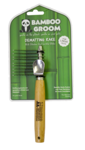 Bamboo Groom: Dematting Rake With SS Serrated Blades - Large