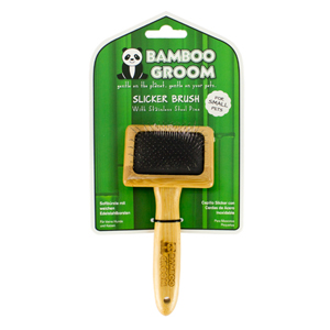 Bamboo Groom: Slicker Brush With Stainless Steel Pins