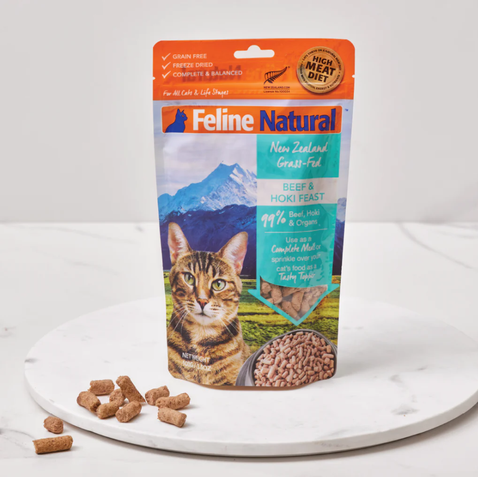 Feline Natural Freeze Dried: Beef & Hoki Feast - 100g