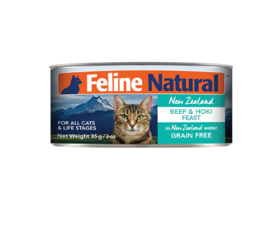 Feline Natural Canned: Beef & Hoki Feast - 85g