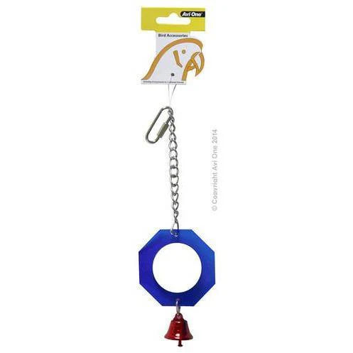 AviOne Bird Toy Acrylic Mirror W/bell