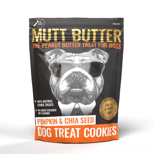 Mutt Butter Dog Treat Cookie Pumpkin/Chia 250g