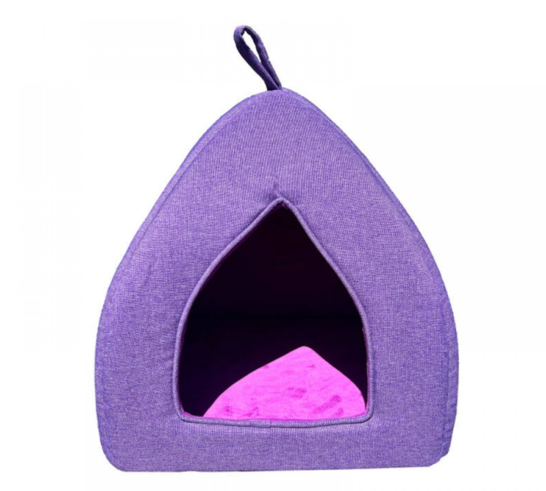 Brooklands: Cuddly Cat Cave Lilac, 39x39x37cm