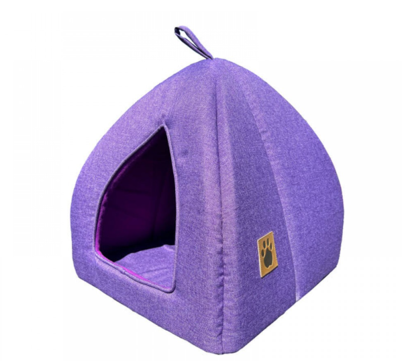 Brooklands: Cuddly Cat Cave Lilac, 39x39x37cm