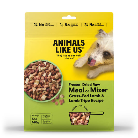 Animals Like Us: DOG Meal/Mixer Lamb/Lamb Tripe 140g