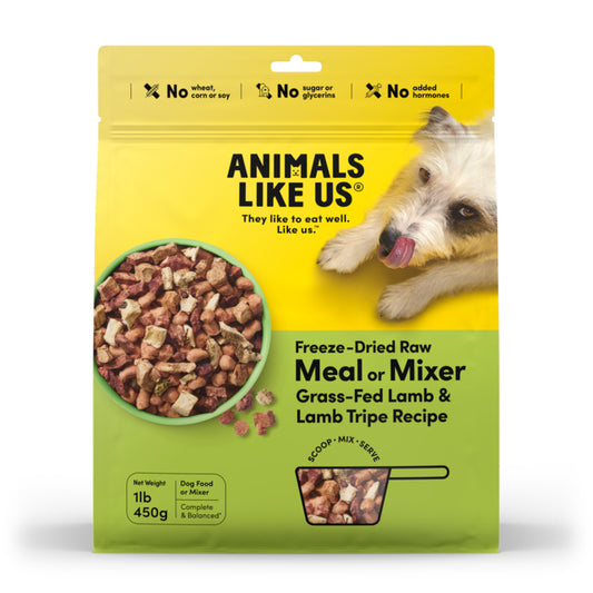 Animals Like Us: DOG Meal /Mixer Lamb/Lamb Tripe 450g