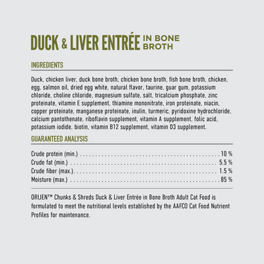 Orijen Adult Cat Duck & Liver Entrée