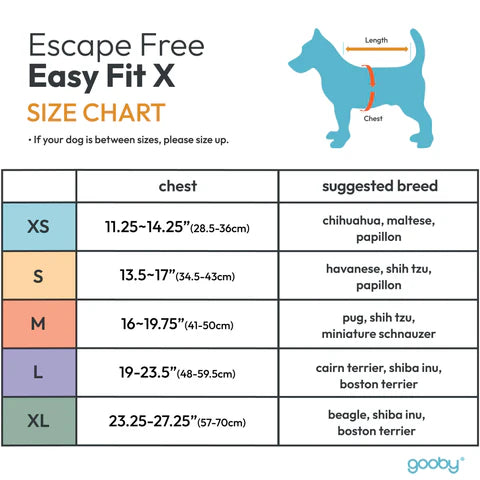 Gooby: Escape Free Easy Fit Harness - Las Vegas Black