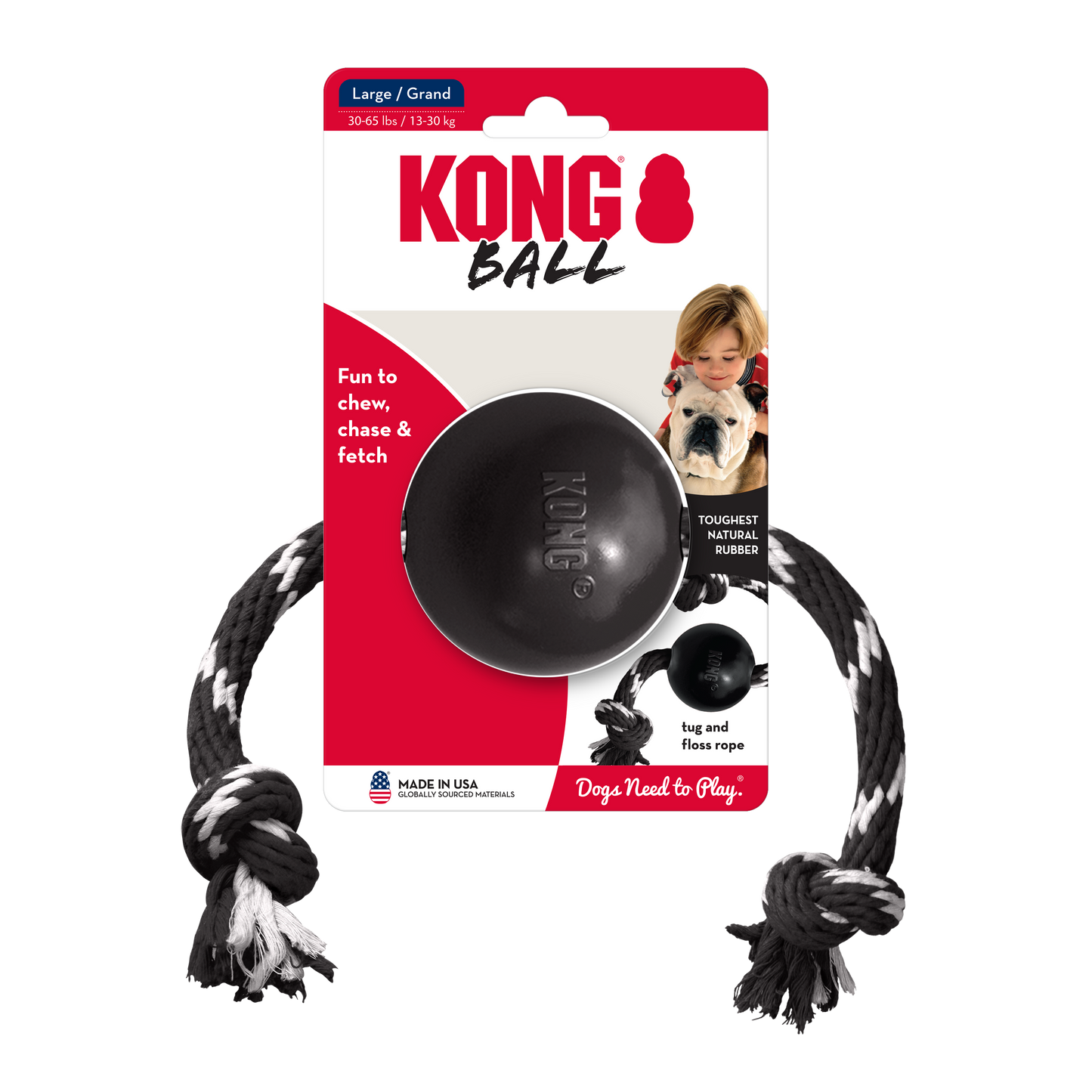 KONG: Extreme Ball w/Rope