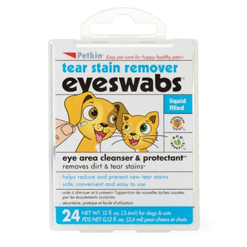 Petkin: Eye & Tear Swabs 24pk