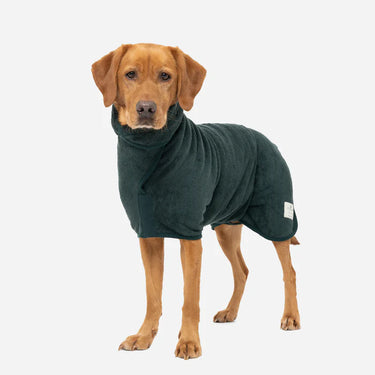 RUFF&TUMBLE: Dog Drying Coat Green