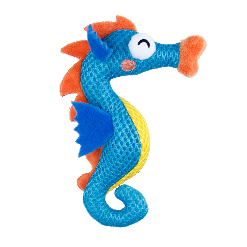 GiGwi: Dental Mesh Catnip Cat Toy Seahorse