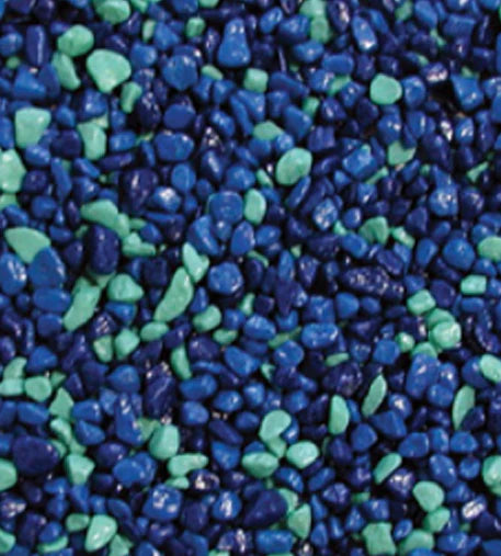 AquaOne: Gravel - Mixed Aqua and Blue, 2kg, (2mm)