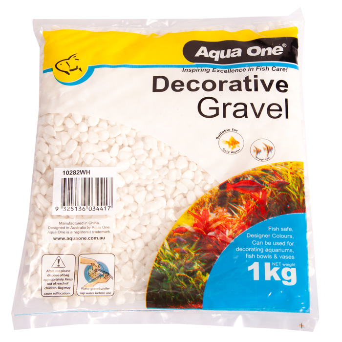 AquaOne: Gravel - White - 1kg