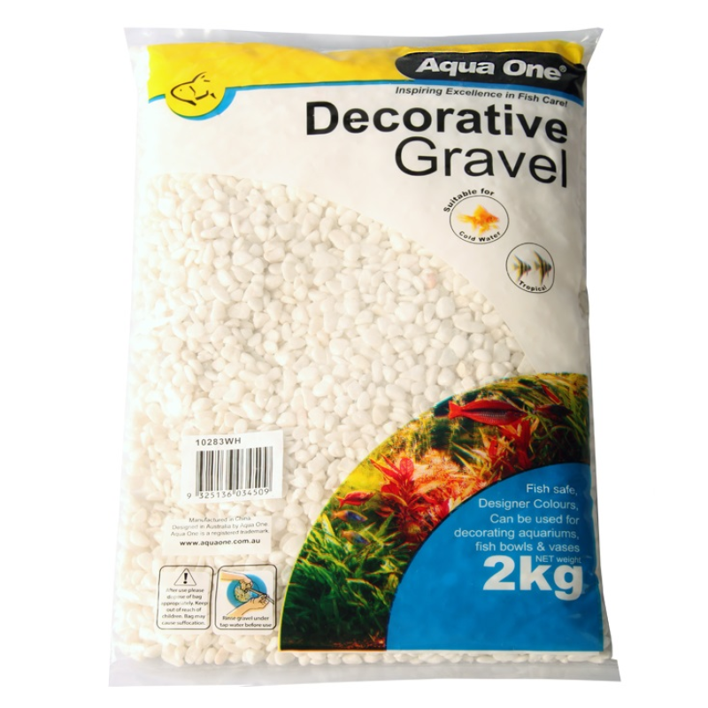 AquaOne: Gravel - White - 1kg