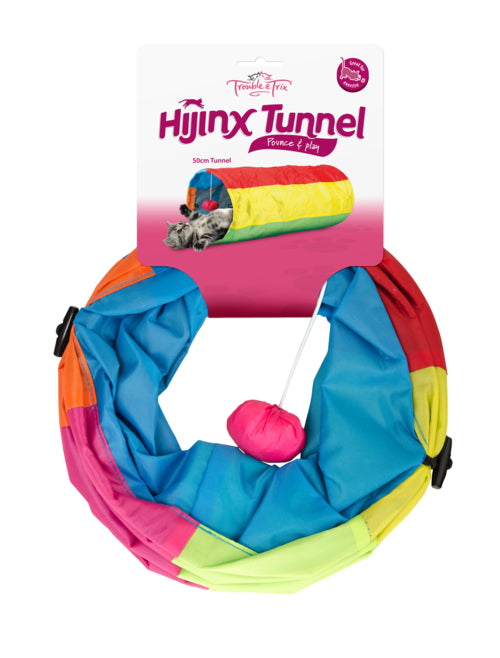 Trouble & Trix: HiJinx Adventure Play Tunnel For Cats - 50cm