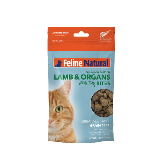 Feline Natural Treats: Lamb & Organs Healthy Bites - 50g