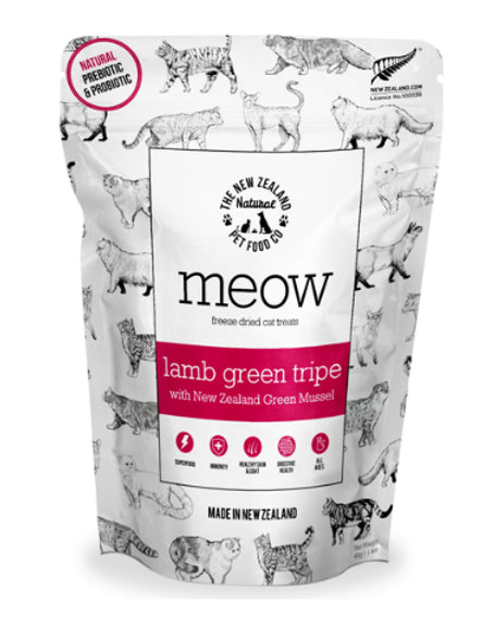 Meow: Lamb Green Tripe & Mussel Treats - 40g