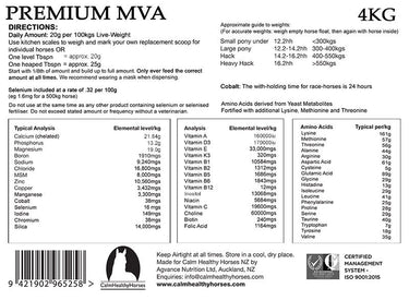 Calm Healthy Horses - Premium MVA - 2kg