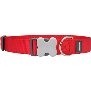 Red Dingo: Dog Collar Plain Red