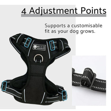 Wolf: Reflective No Pull Dog Harness Extra Large