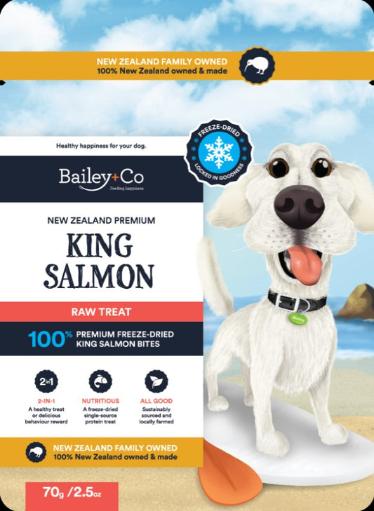 BAILEY: Salmon Bites Dog