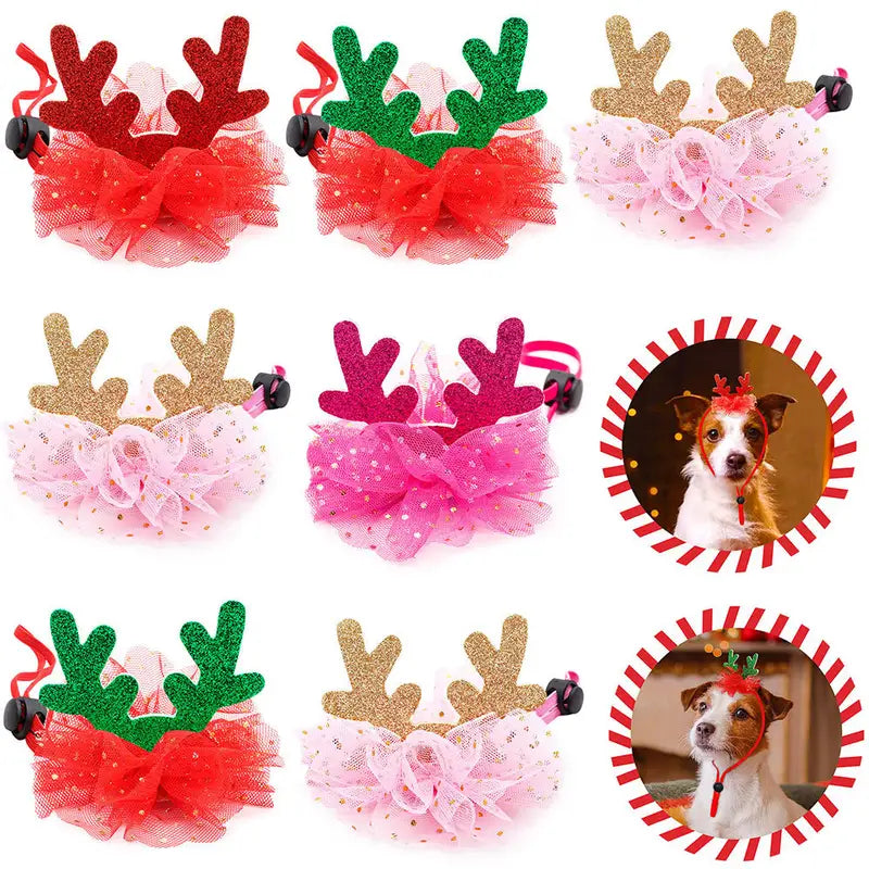 Small Christmas Antlers (assorted colours)