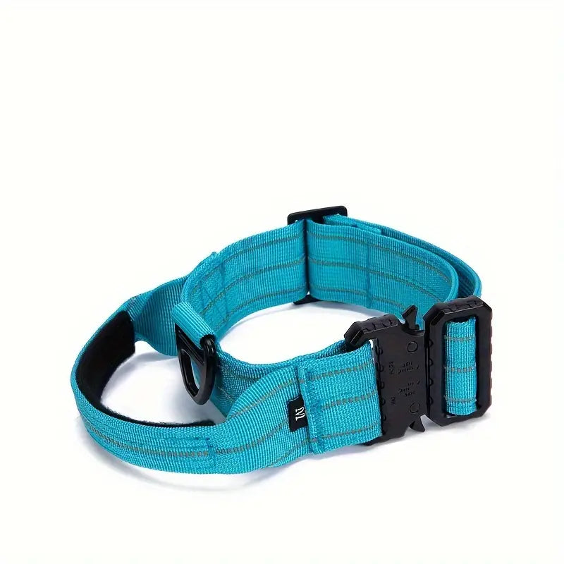 BAB Petwear: Sturdy Dog Handle Collar - Blue