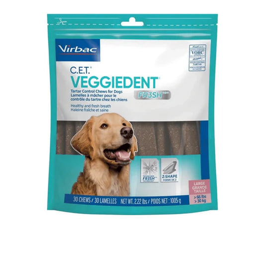 Virbac: C.E.T. Veggiedent FR3SH Large Chews