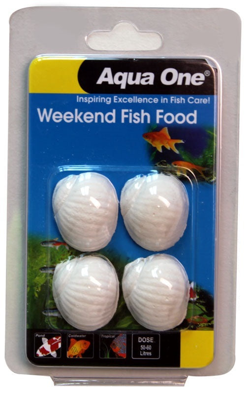 AquaOne: Weekend Fish Food Block 20g