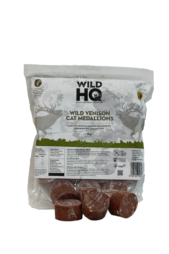 WildHQ: Wild Venison Medallions Cat 1kg