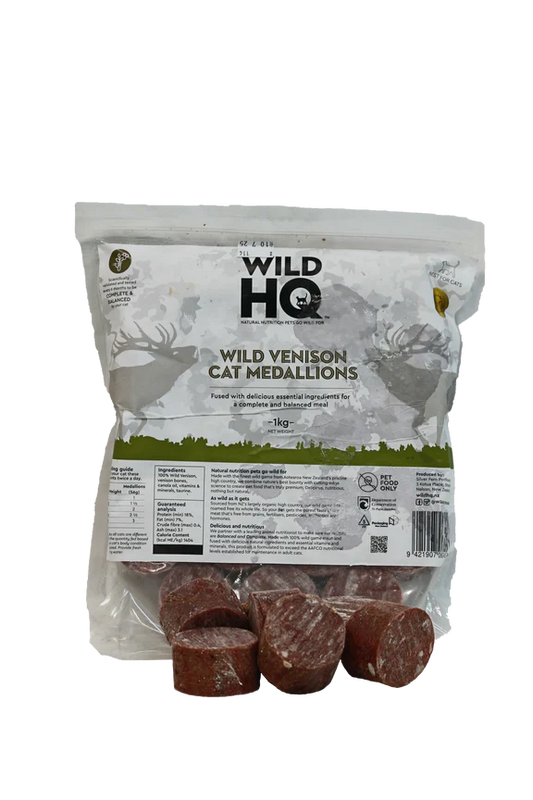 WildHQ: Wild Venison Medallions Cat 1kg