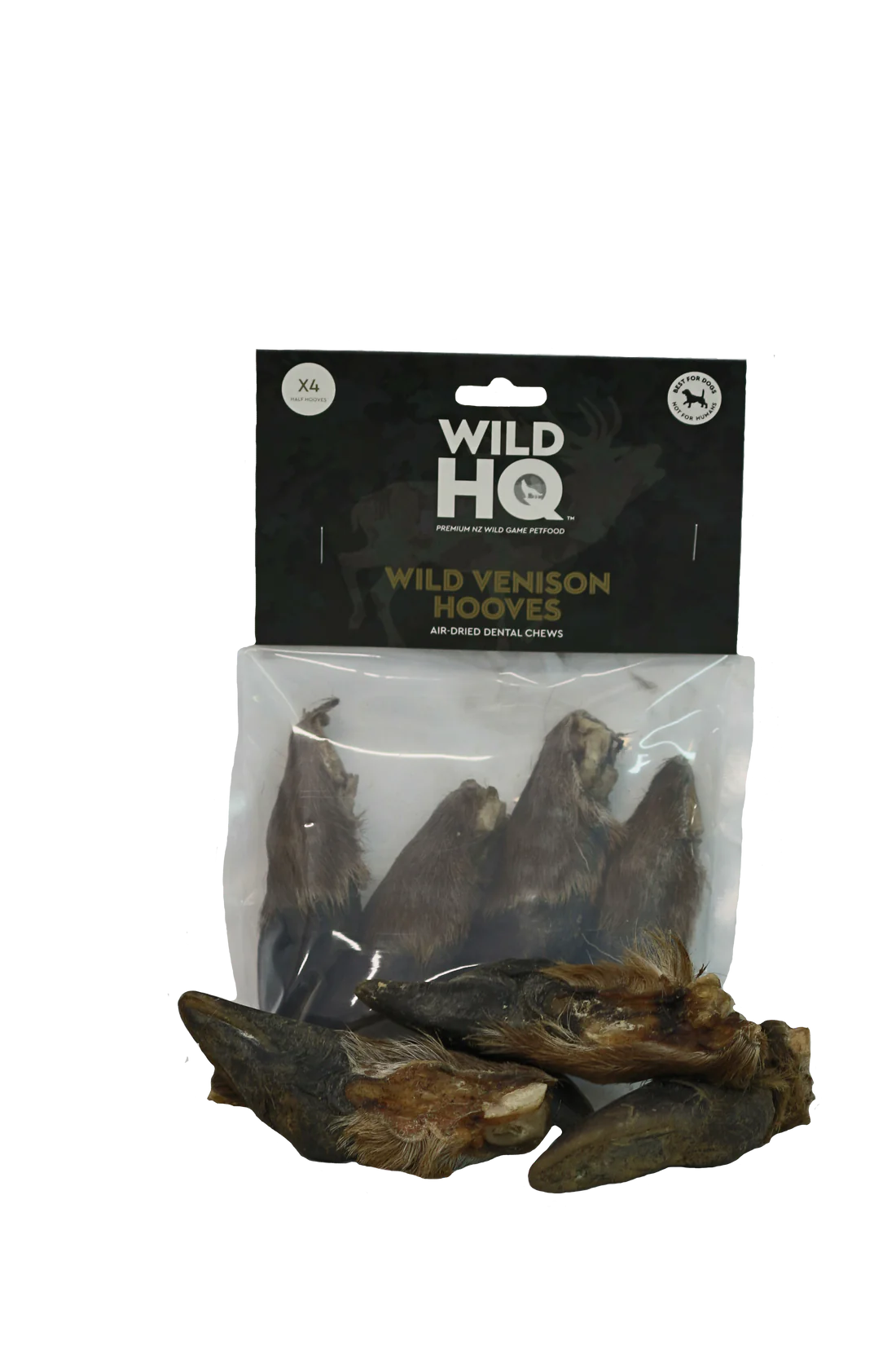 WildHQ: Wild Venison Half Hooves - 2 pack