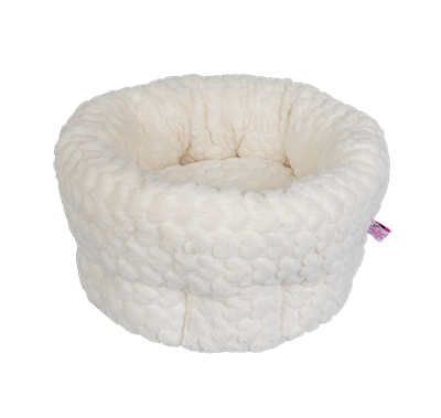 Trouble & Trix Cat Bed Deep Sided White