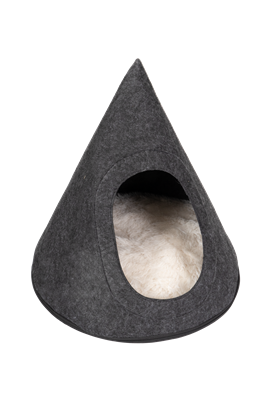 Trouble & Trix Cat Bed Teepee Grey