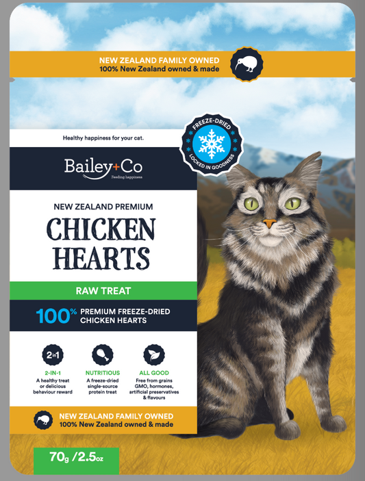 BAILEY: Chicken Hearts Cat Treat